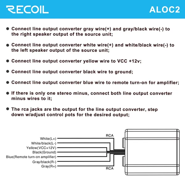 Recoil_Aloc2_2_Channel_Adjustable_Line_Output_Converter_50w_Per_Channel_Universal_Default_Title