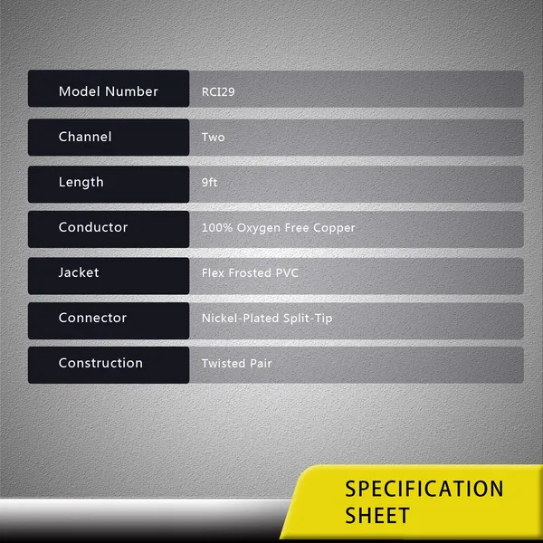 Recoil_Rci29_Pure_Copper_Rca_Cable_Echo_Series_2_Channel_9_Ft_3_M_Default_Title