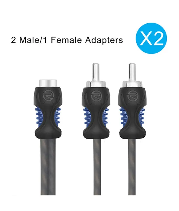 Recoil_R1f2m_Rca_Y_Adaptor_Cable_1_Female_To_2_Male_Pair_Ofc_Default_Title