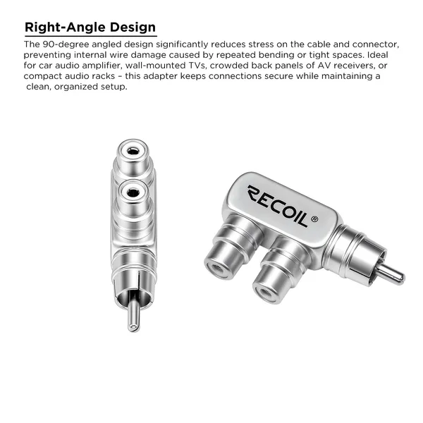 Recoil_Raa_1m2f_Rca_Angled_Adaptor_1_Male_To_2_Female_Default_Title