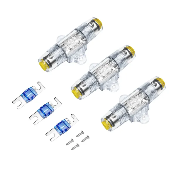 Recoil_Zmfh_3_Inline_Mini_Anl_Fuse_Holder_4_8_Awg_Pack_Of_3_With_6_Fuses_Default_Title