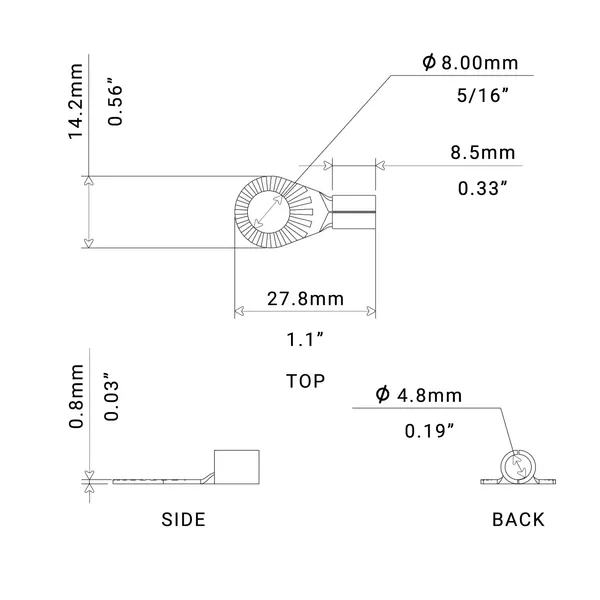 Recoil_Rt8516_20_8_Awg_Crimp_Ring_Terminals_5_16_Opening_20_Pcs_10_Red_10_Black_Default_Title