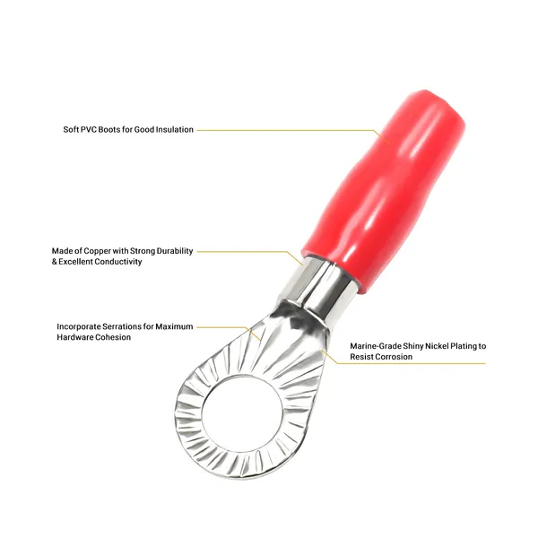 Recoil_Rt8516_20_8_Awg_Crimp_Ring_Terminals_5_16_Opening_20_Pcs_10_Red_10_Black_Default_Title