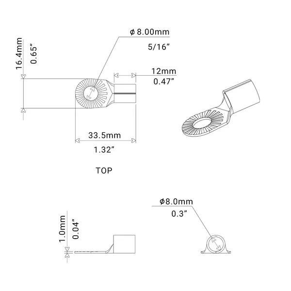 Recoil_Rt4516_20_4_Awg_Crimp_Ring_Terminals_5_16_Opening_10_Pcs_5_Red_5_Black_Default_Title
