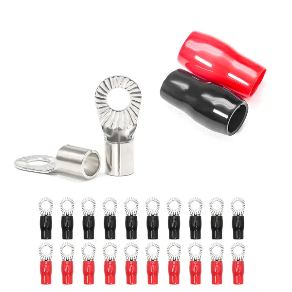 Recoil_Rt4516_20_4_Awg_Crimp_Ring_Terminals_5_16_Opening_10_Pcs_5_Red_5_Black_Default_Title