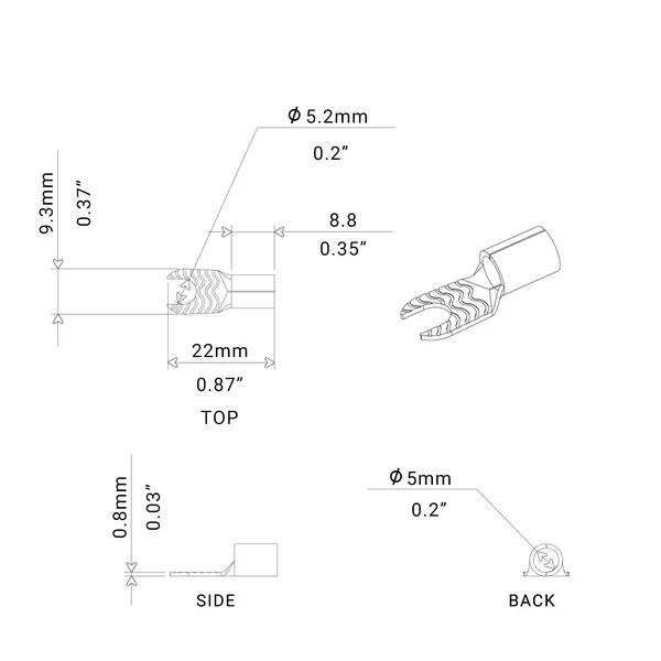Recoil_St808_20_8_Awg_Spade_Terminals_8_Opening_20_Pcs_10_Red_10_Black_Default_Title