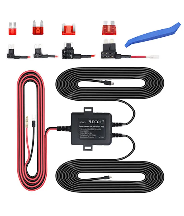 Recoil_Schk2_Dual_Output_Dash_Camera_Hardwire_Kit_Micro_Usb_Mini_Usb_Default_Title