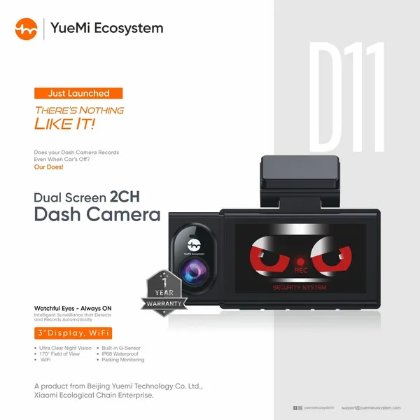 Yuemi_D11_2_Channel_Wifi_2k_Dash_Cam_With_Dual_Screen_And_24h_Monitor_Universal_Default_Title