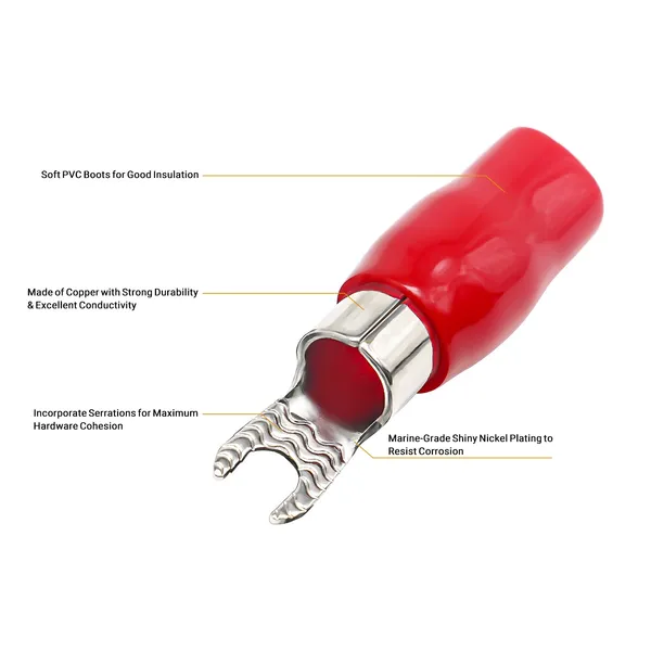 Recoil_St408_20_4_Awg_Spade_Terminals_8_Opening_20_Pcs_10_Red_10_Black
