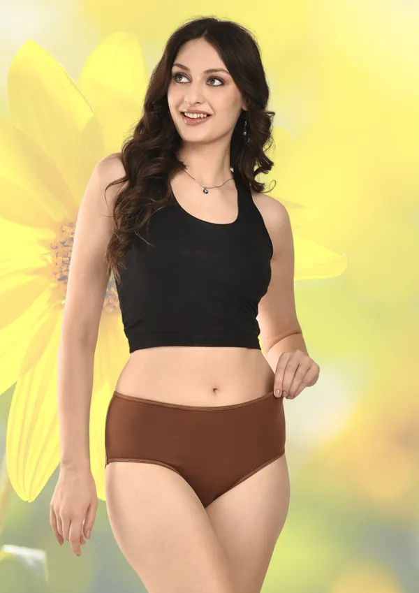 Brown_Pure_Cotton_Panties_For_Women