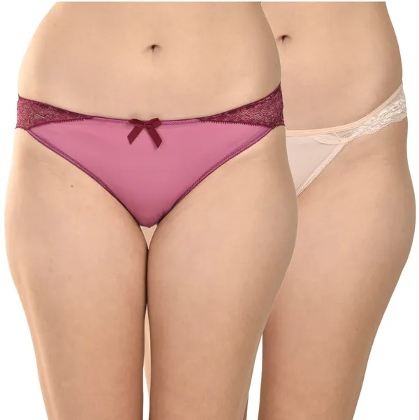 Peach_&_Wine_Nylon_Lacy_Panties_For_Women_Pack_Of_2