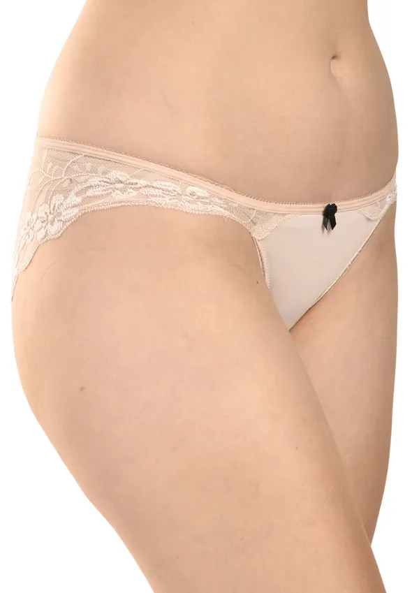 Peach_Nylon_&_Lace_Panties_For_Women