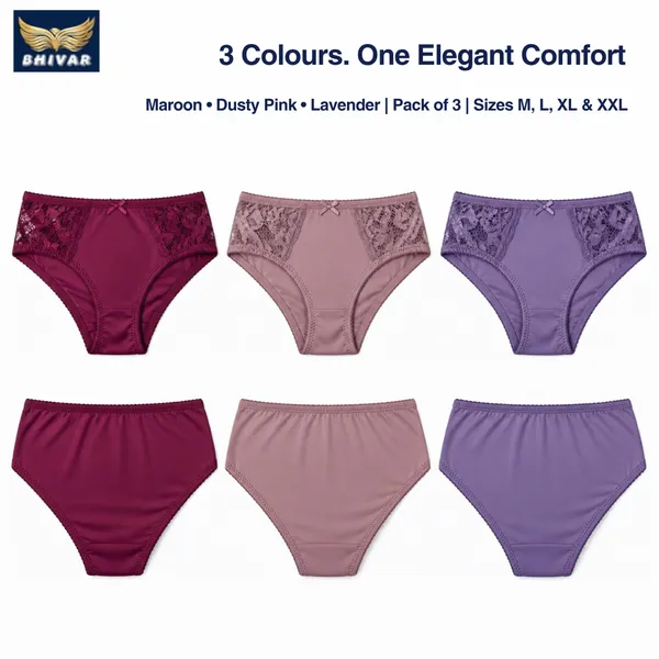 Multicolor_Nylon_Modal_Panties_For_Women_Pack_Of_3