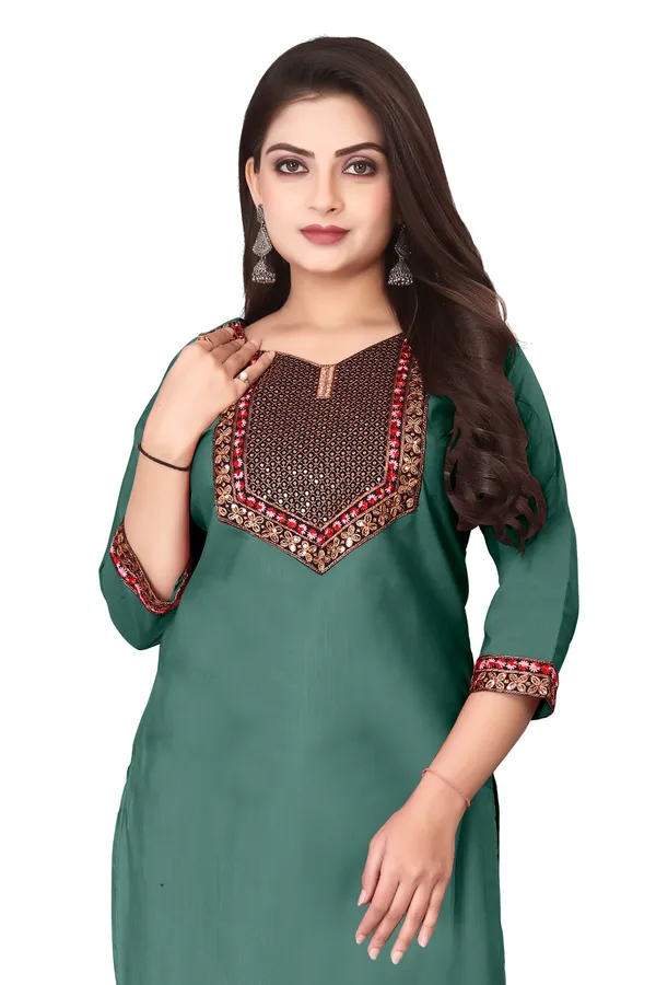 Green_Embroidered_Straight_Kurta_for_Women