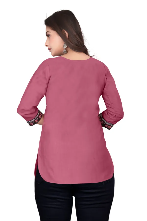 Pink_Embroidered_Straight_Kurti_for_Women