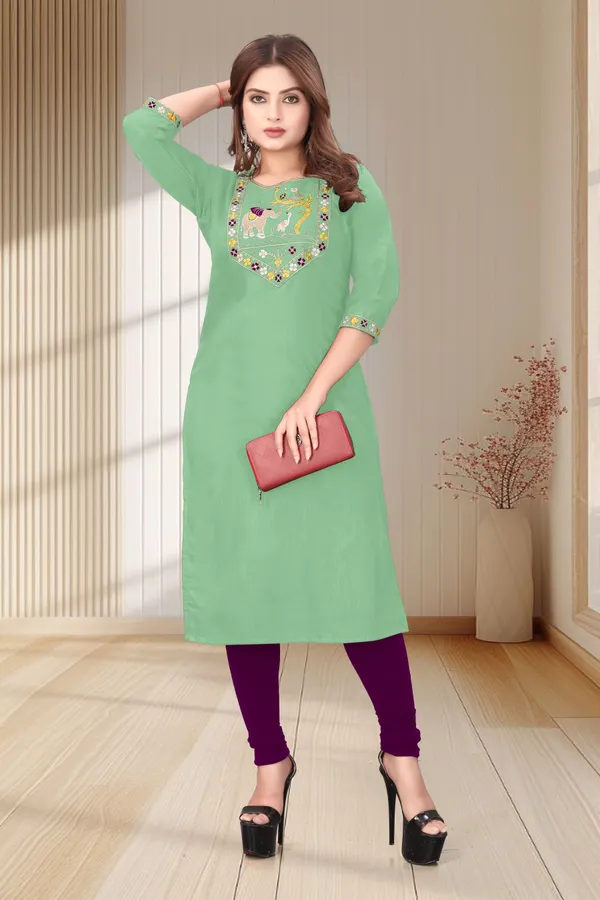 Green_Embroidered_Straight_Kurta_for_Women