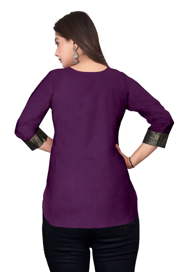 Purple_Straight_Fit_Kurti_for_Women