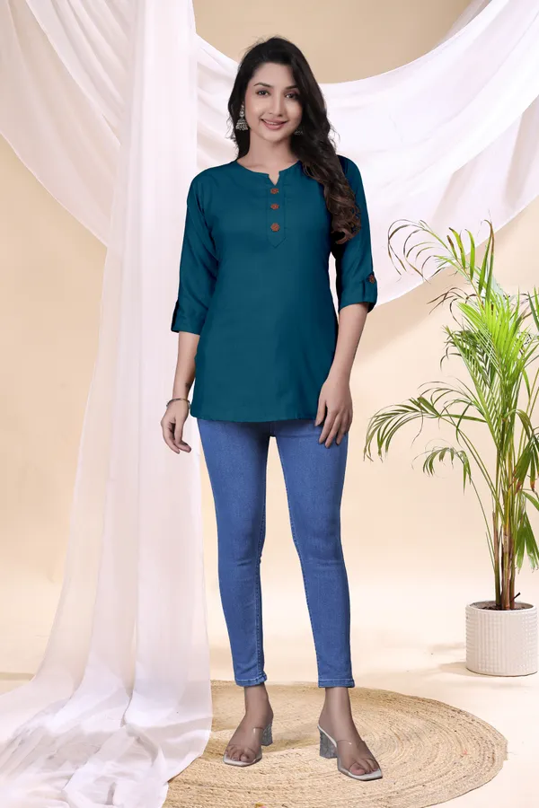 Teal_Solid_Regular_Fit_Tunic_Top_for_Women