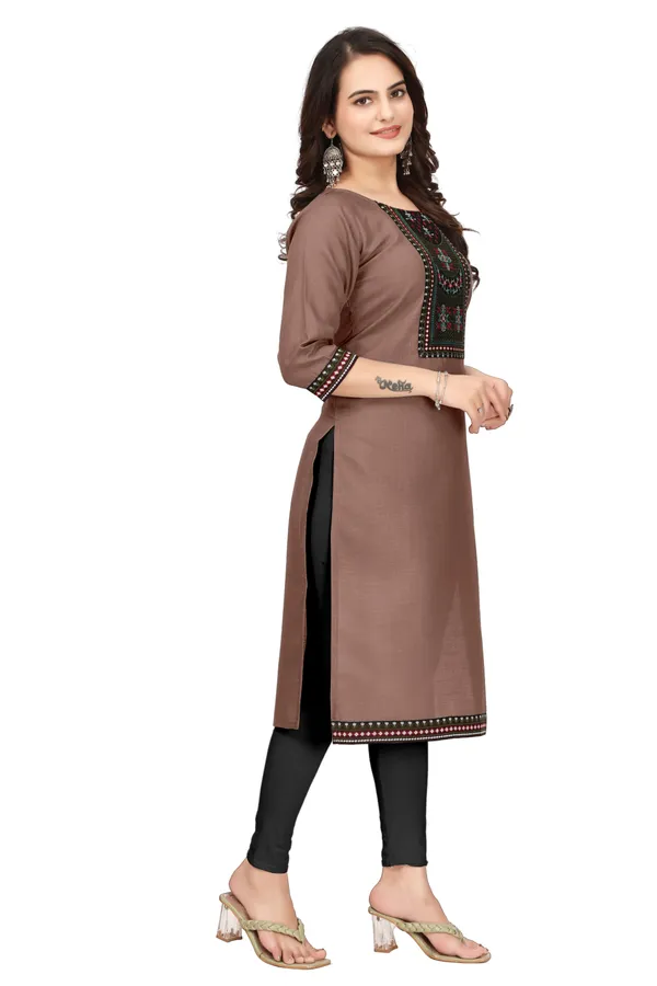 Brown_Embroidered_Straight_Kurta_for_Women