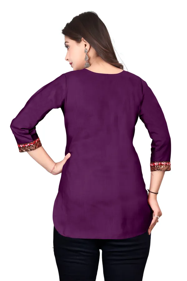 Purple_Embroidered_Straight_Kurti_for_Women