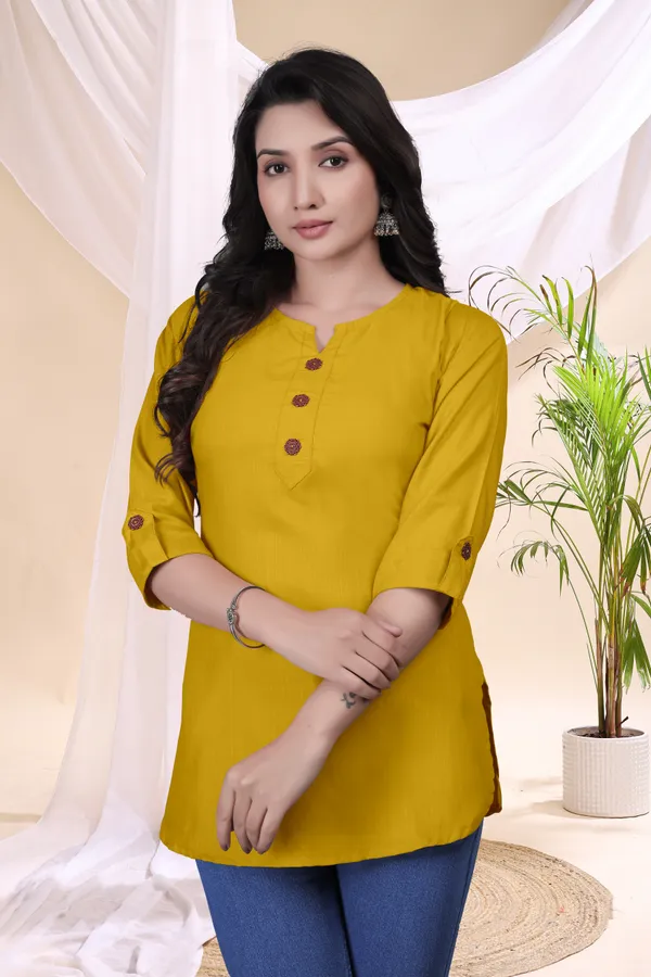Mustard_Straight_Kurti_for_Women
