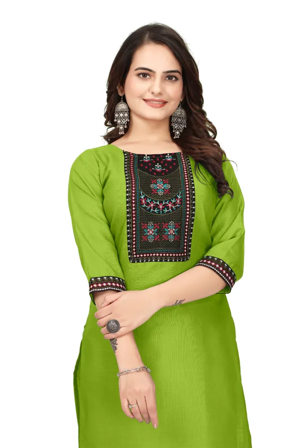 Green_Straight_Kurta_For_Women