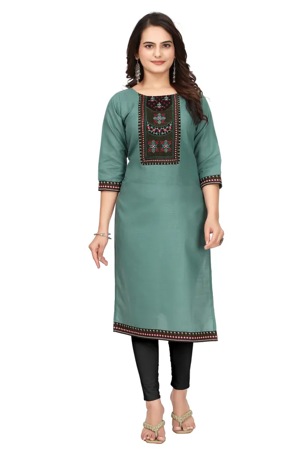 Green_Embroidered_Straight_Kurta_for_Women