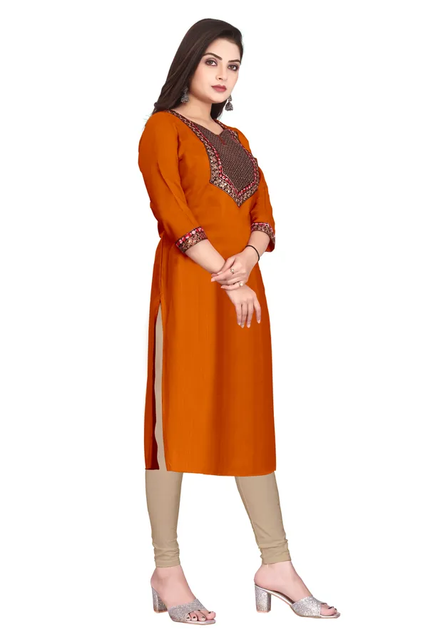Orange_Embellished_Straight_Kurta_for_Women