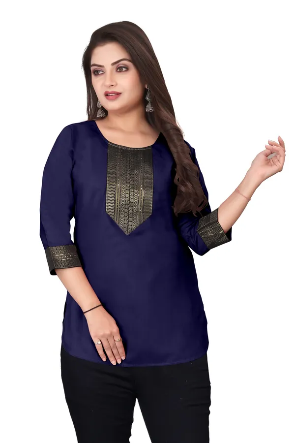 Navy_Blue_Embellished_Straight_Kurti_for_Women