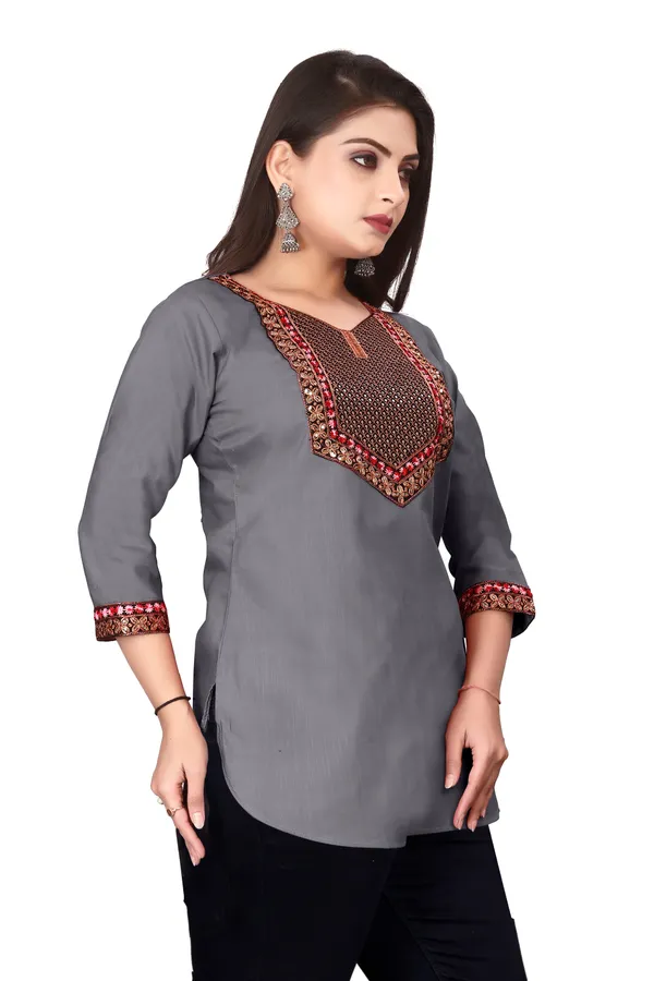 Grey_Embroidered_Straight_Kurti_for_Women