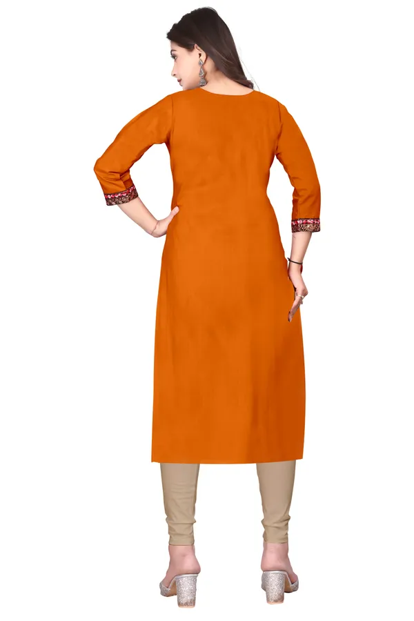 Orange_Embellished_Straight_Kurta_for_Women