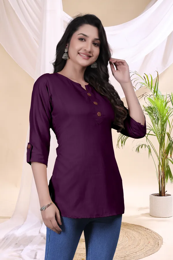 Purple_Straight_Fit_Kurti_for_Women
