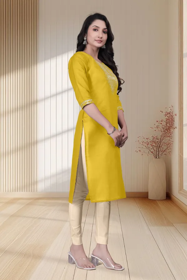 Yellow_Embellished_Straight_Kurta_Set_for_Women