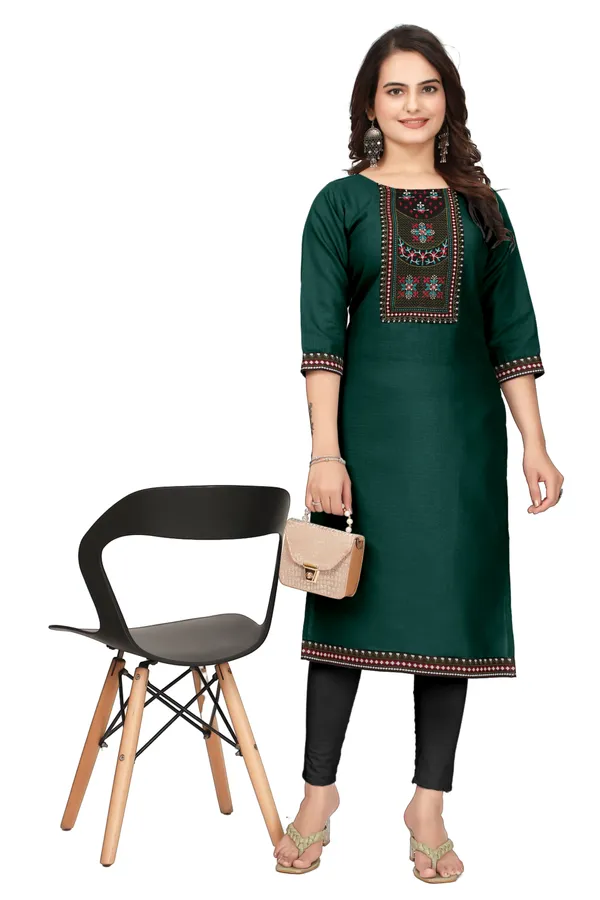 Green_Embroidered_Straight_Kurta_for_Women