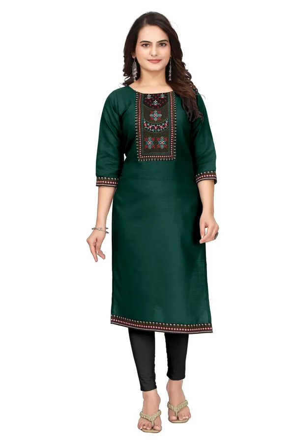 Green_Embroidered_Straight_Kurta_for_Women