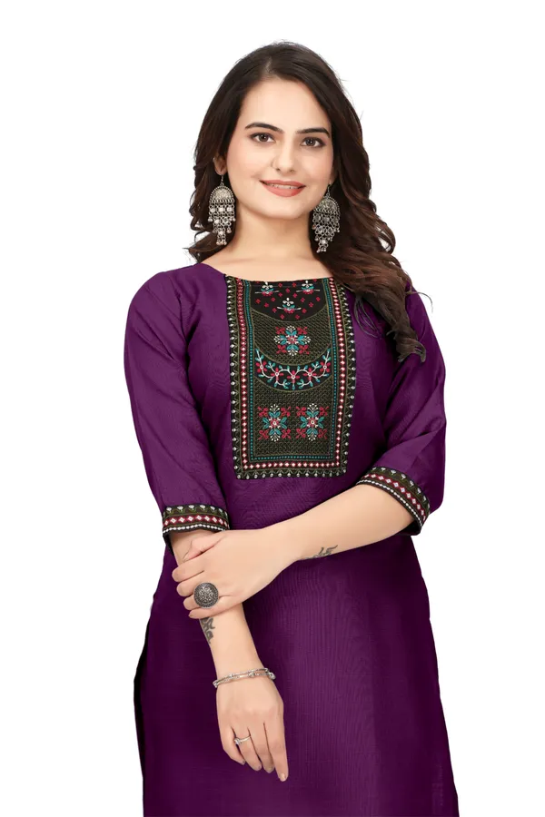 Purple_Embroidered_Straight_Kurta_For_Women