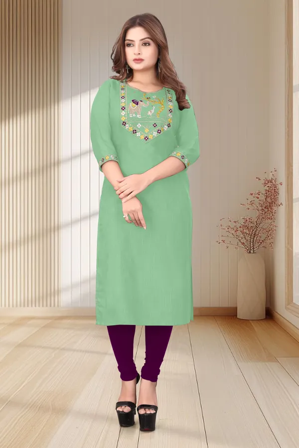 Green_Embroidered_Straight_Kurta_for_Women