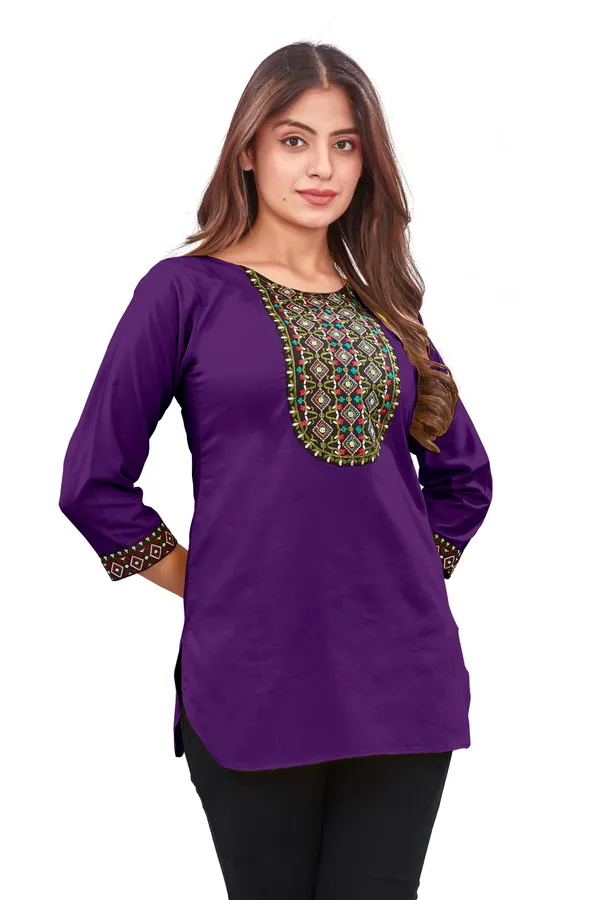 Purple_Straight_Kurti_for_Women