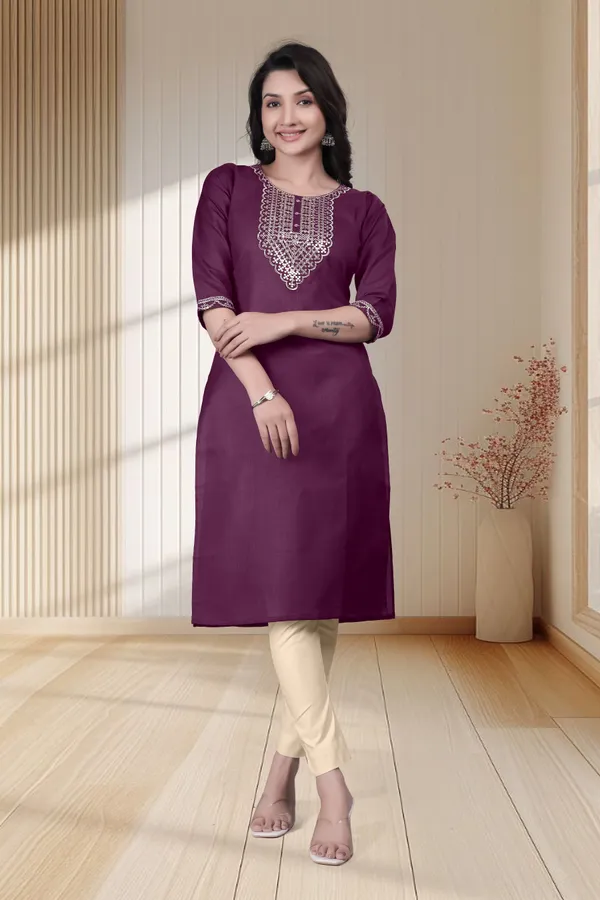 Purple_Embroidered_Straight_Kurta_Set_for_Women