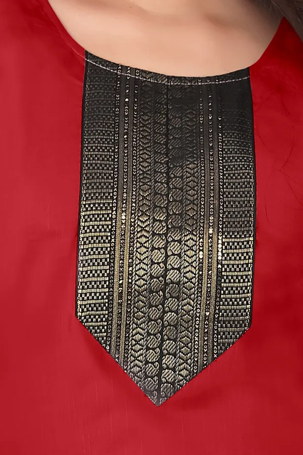 Red_Straight_Kurti_for_Women