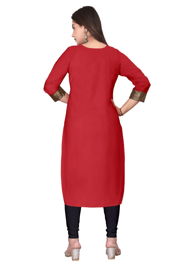 Red_Straight_Kurta_for_Women