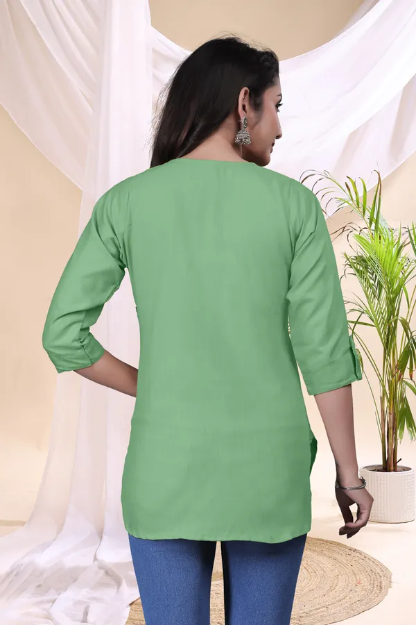 Green_Casual_Tunic_Top_for_Women