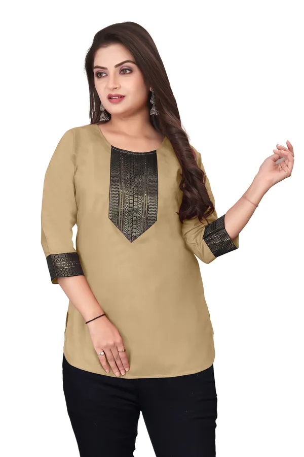 Beige_Straight_Kurti_for_Women
