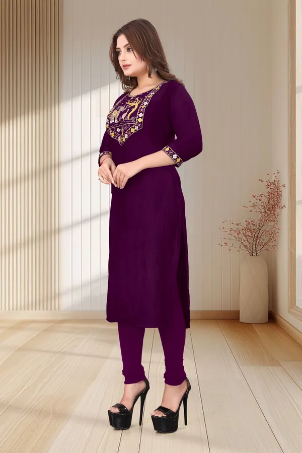 Purple_Embroidered_Straight_Kurta_Set_for_Women