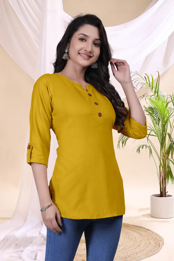 Mustard_Straight_Kurti_for_Women