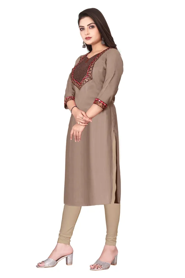 Brown_Embroidered_Straight_Kurta_for_Women