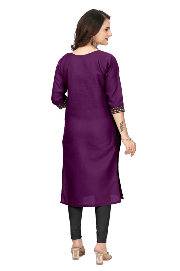 Purple_Embroidered_Straight_Kurta_For_Women
