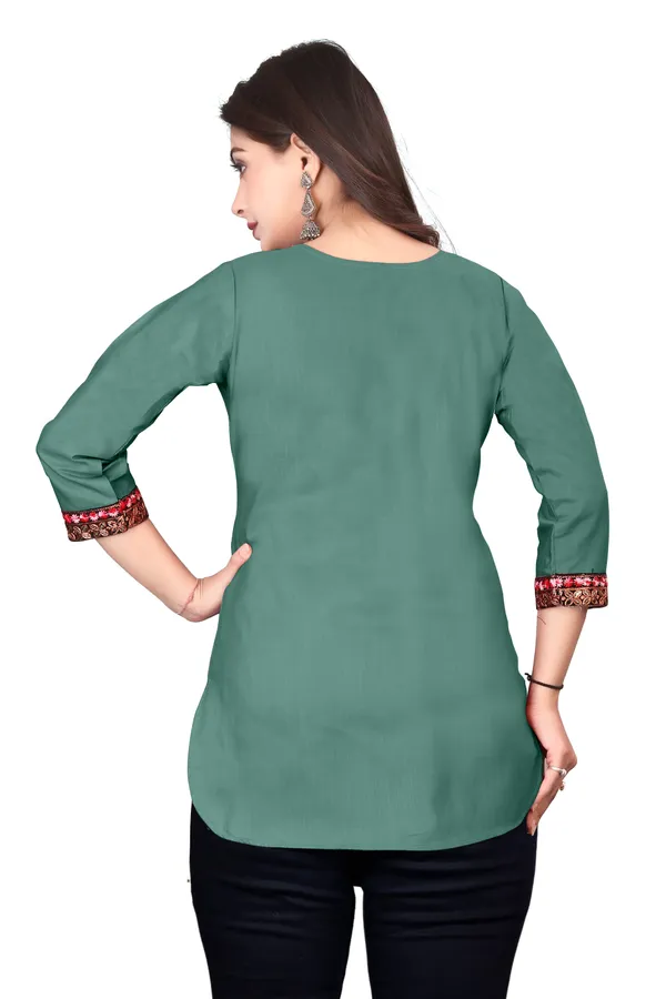 Green_Embroidered_Straight_Kurti_for_Women
