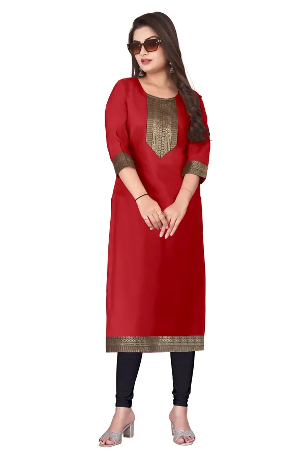 Red_Straight_Kurta_for_Women