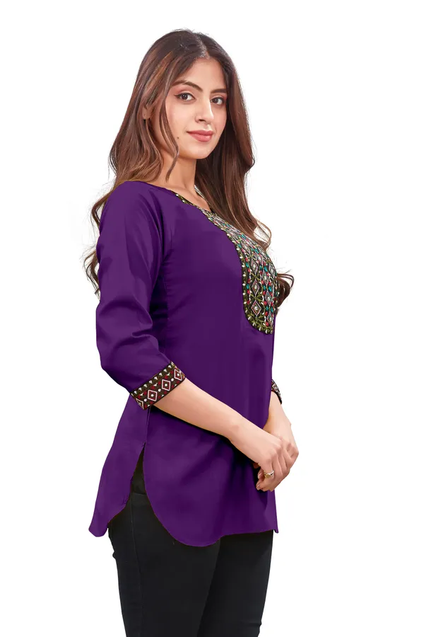 Purple_Straight_Kurti_for_Women